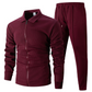 🔥Por tiempo limitado 50% de descuento🔥  Conjunto de 2 piezas para hombre: chaqueta elegante con solapas y pantalones jogger