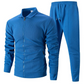 🔥Por tiempo limitado 50% de descuento🔥  Conjunto de 2 piezas para hombre: chaqueta elegante con solapas y pantalones jogger
