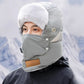 Gorro cálido con banda reflectante de seguridad