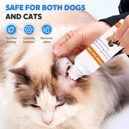 🐾 ¡COMPRA 2 LLEVA 1! ✨ Limpiador de Oídos para Mascotas - Fórmula Suave con Aloe Vera para Prevenir Infecciones y Malos Olores en Perros y Gatos 🌿👂
