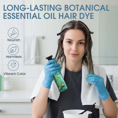 🎄 ¡Oferta Especial de Navidad! 💙Tinte capilar de larga duración con aceites esenciales botánicos