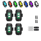 🔦 Luz estroboscópica inalámbrica recargable con sensor de vibración: baliza de seguridad LED de 7 colores para automóviles, bicicletas, motocicletas y uso al aire libre 🚴‍♂️🚗✨