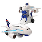 Juguetes de robot de avión transformador eléctrico 2 en 1
