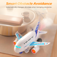 Juguetes de robot de avión transformador eléctrico 2 en 1