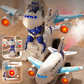 Juguetes de robot de avión transformador eléctrico 2 en 1