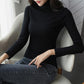 Camisa inferior cálida y gruesa con cuello alto para mujer