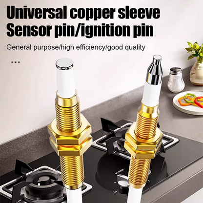 🔥Tiempo limitado 50% de descuento🔥  Universal Built-in Copper Ignition Needle & Flame Sensor Needle with Wiring for Gas Stoves