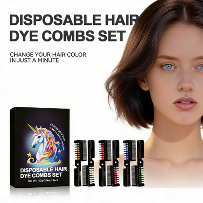🔥Compre 2 y llévese 1 gratis🔥 💈✨Juego de 6 peines desechables para tinte para el cabello: aplicación de precisión y fácil limpieza✅🔝