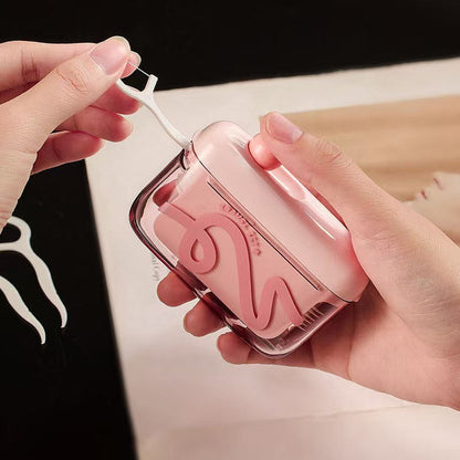 Estuche automático para hilo dental con mecanismo de apertura automática