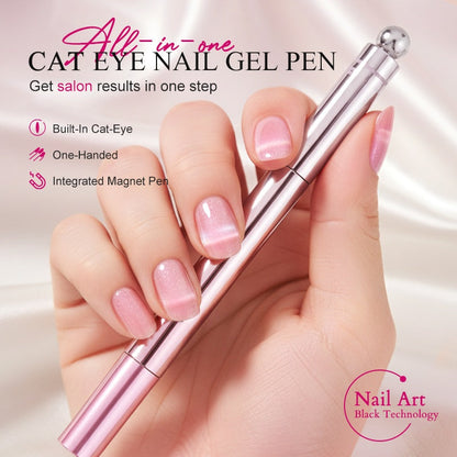 🔥 2026 Venta caliente 50 % de descuento 🔥 Bolígrafo de gel para uñas Cat Eye todo en uno
