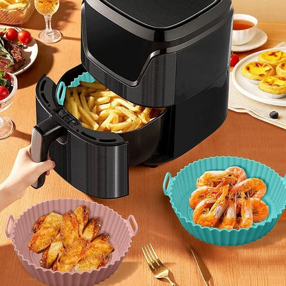 🔥Compre 3 y obtenga 2 gratis 🔥 Bandeja para hornear de silicona para freidora de aire🥘