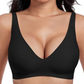 🔥Por tiempo limitado 50% de descuento🔥  Brasier Sin Aros Push-up con Escote Profundo en V y Diseño Invisible