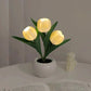 🌷 Lámpara de Tulipán LED, Luz Nocturna de Tulipán Simulado con Jarrón, Lámpara de Mesa, Decoración, Ideal para Hogar, Sala de Estar, Decoración de Mesa ✨