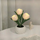 🌷 Lámpara de Tulipán LED, Luz Nocturna de Tulipán Simulado con Jarrón, Lámpara de Mesa, Decoración, Ideal para Hogar, Sala de Estar, Decoración de Mesa ✨