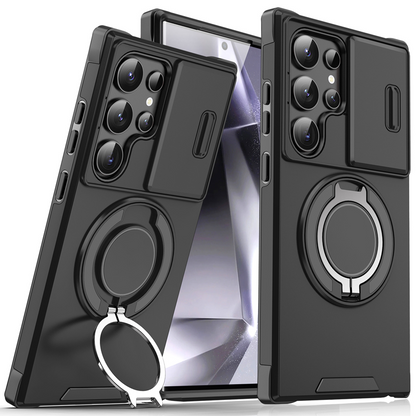🔥Por tiempo limitado 50% de descuento🔥  Caja magnética del teléfono del soporte de la protección de la cámara para Samsung
