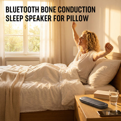 🔥 ¡Último día 50% de descuento!🔥  Bone Conduction Sleep Speaker Pillow | Resonance Sound Bluetooth/TF Card | Sleep Aid No Disturb Partner