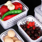 🍓✨ Juego de 3 recipientes para fruta: colador extraíble, a prueba de fugas y apilables 🧊