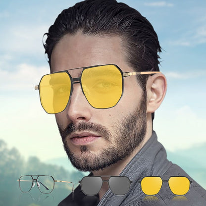 🥳Gran venta 2026🥳💞¡Se han vendido más de 50.000 piezas! ⚡ Gafas de sol con clip magnético vintage 3 en 1
