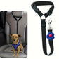 Cinturón de seguridad para coche 2 en 1 para perros y correa de paseo