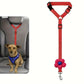 Cinturón de seguridad para coche 2 en 1 para perros y correa de paseo