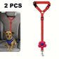 Cinturón de seguridad para coche 2 en 1 para perros y correa de paseo
