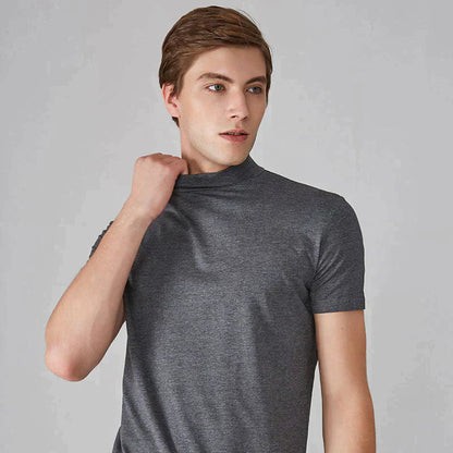 🎁Venta Caliente 49% OFF⏳Camiseta de cuello alto slim-fit para hombre