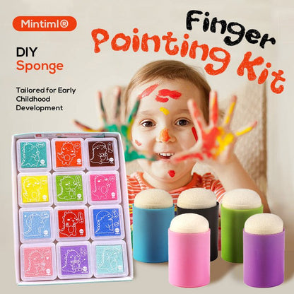 Kit DIY de pintura de dedos con esponja