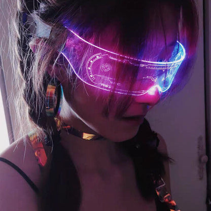 Gafas luminosas Cyberpunk LED
