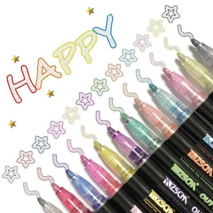 🎄Rebajas de Navidad 49% OFF🔥🖌2023 El rotulador de doble línea más vendido🎁