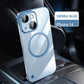 Funda de carga magnética, transparente, sin marco y ultrafina Funda para iPhone
