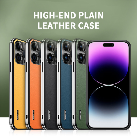 Funda protectora de cuero todo en uno para iPhone