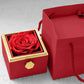 Caja Rosa Eterna - Con collar grabado y rosa artificial