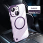Funda de carga magnética, transparente, sin marco y ultrafina Funda para iPhone