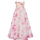 Elegante vestido de tirantes estampado
