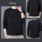 Jersey de punto con cuello redondo y estampado exquisito para hombre