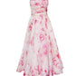 Elegante vestido de tirantes estampado