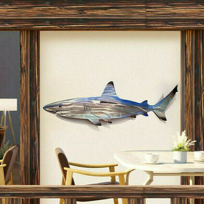 49% OFF - 🦈Arte del tiburón de metal