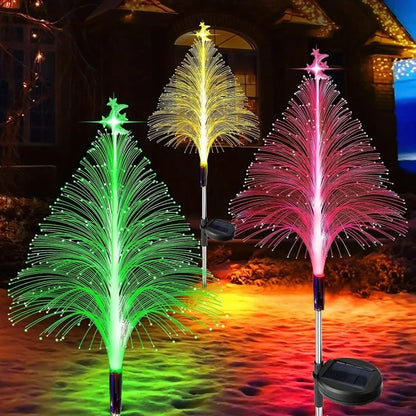 🎅 【Regalo de Navidad】 Luces navideñas solares de fantasía que cambian de color automáticamente 7 colores🎄